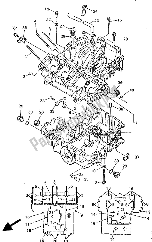 Alle onderdelen voor de Carter van de Yamaha YZF 750R 1993