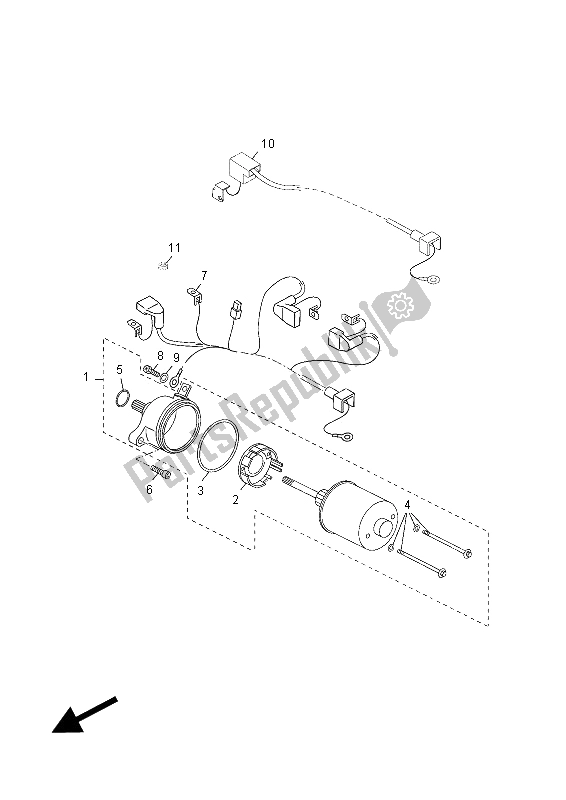 Tutte le parti per il Motore Di Avviamento del Yamaha YP 125R X MAX 2012