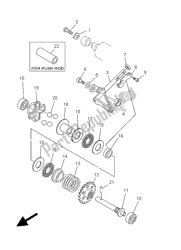 Todas las partes para Gobernador de Yamaha YZ 125 2013