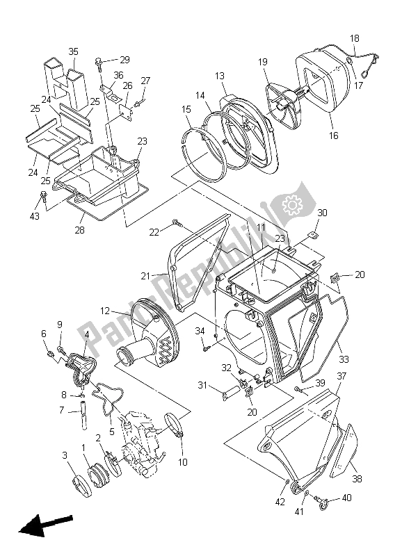 Todas las partes para Consumo de Yamaha WR 450F 2004