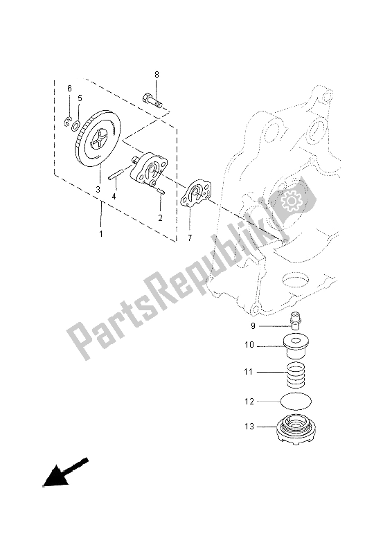 Todas las partes para Bomba De Aceite de Yamaha YP 250R 2014