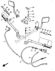 stuurhendel en kabel