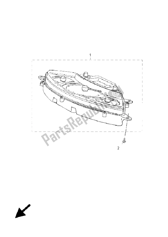 All parts for the Meter of the Yamaha YP 250R X MAX Black 2009