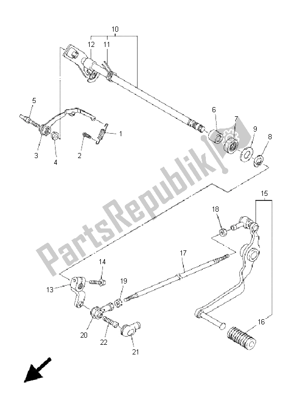 Tutte le parti per il Albero Del Cambio del Yamaha FZ1 N Fazer 1000 2011