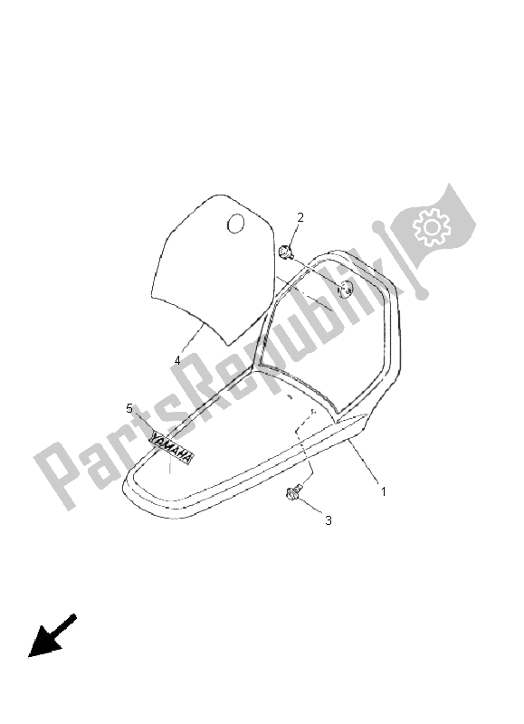 Toutes les pièces pour le Garde-boue Avant du Yamaha PW 80 2005