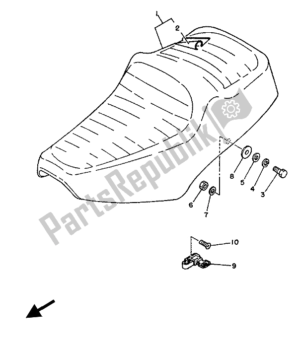 Wszystkie części do Siedzenie Yamaha SR 125 1992