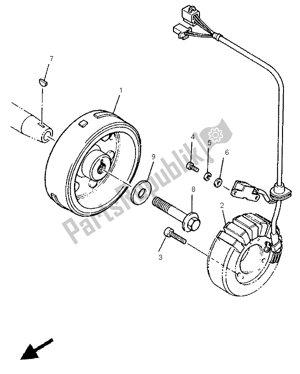 Wszystkie części do Generator Yamaha YZF 600R Thundercat 1997