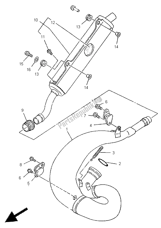 Todas las partes para Cansada de Yamaha YZ 250 1997