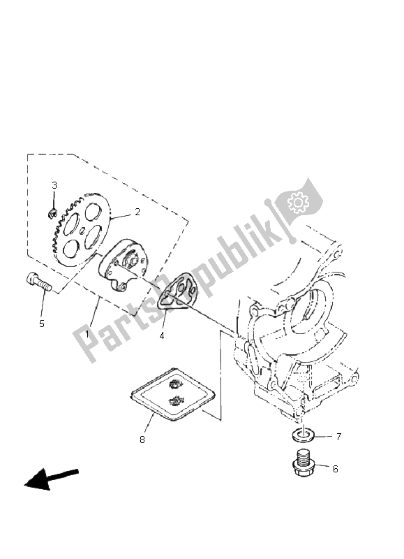 Todas las partes para Bomba De Aceite de Yamaha YFM 80R 2006