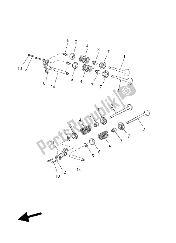 Tutte le parti per il Valvola del Yamaha YP 125R X MAX 2010