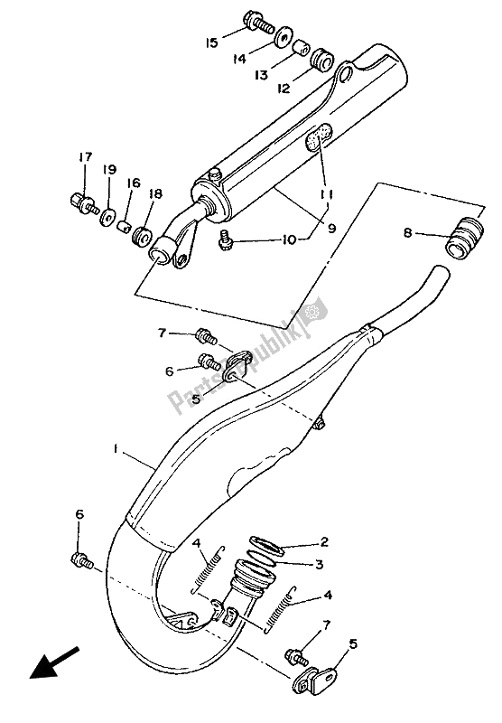 Todas las partes para Cansada de Yamaha YZ 125 LC 1992