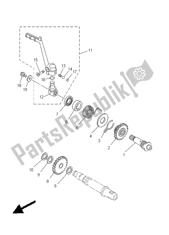 Todas las partes para Inicio de Yamaha YZ 85 SW LW 2012