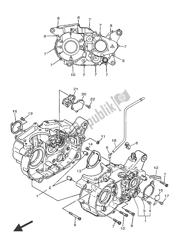 Todas as partes de Bloco Do Motor do Yamaha SR 400 2016