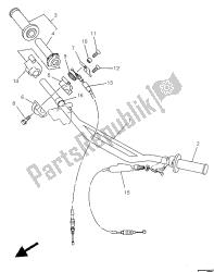 uchwyt kierownicy i kabel