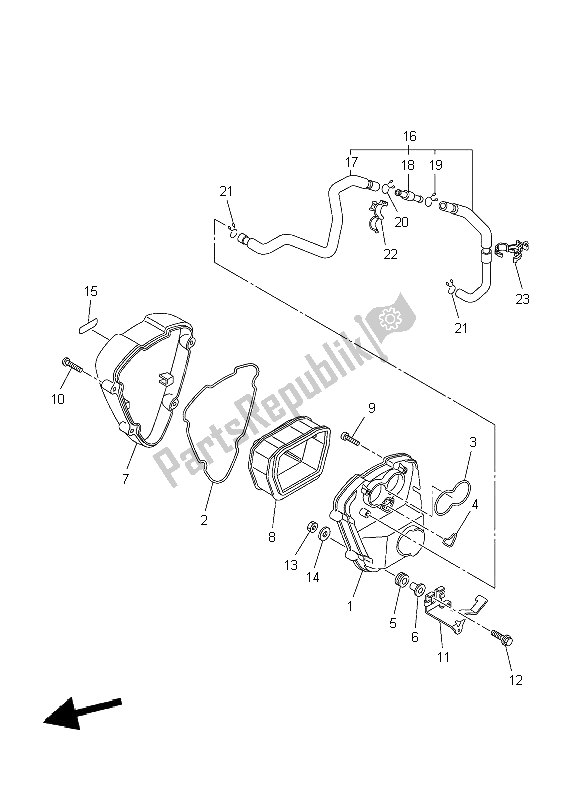 Todas las partes para Ingesta 2 de Yamaha XVS 950A 2009