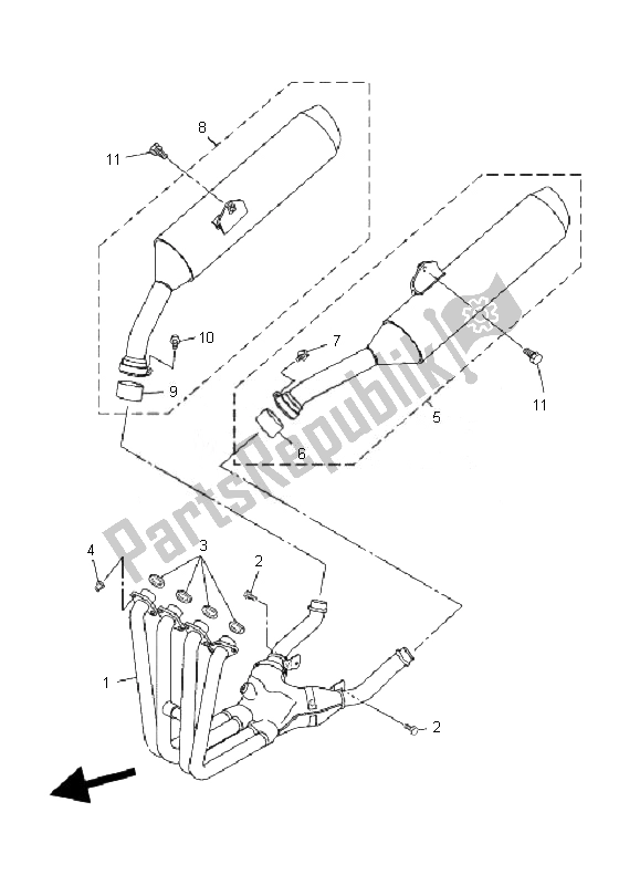 Todas las partes para Cansada de Yamaha FJR 1300 AS 2007