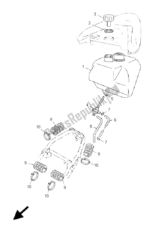 Todas las partes para Depósito De Combustible de Yamaha CS 50 RR LC JOG 2006