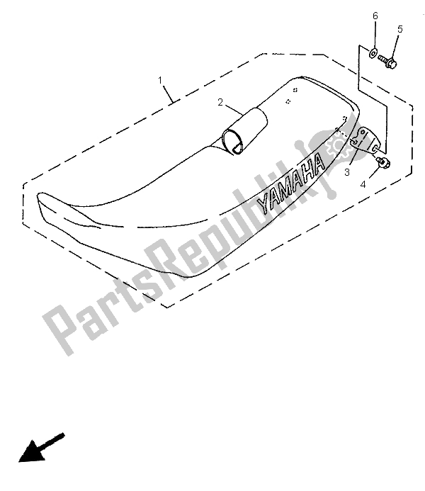 Wszystkie części do Siedzenie Yamaha YZ 80 LC 1996