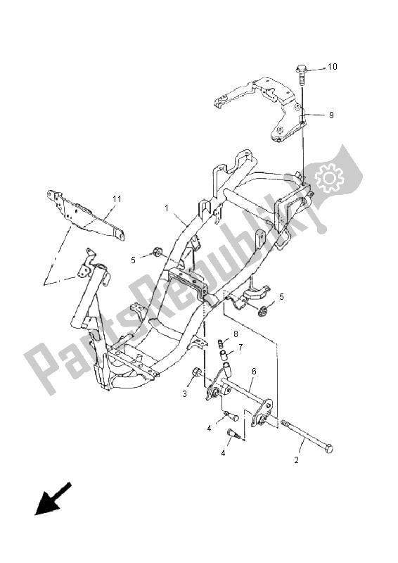 Todas las partes para Marco de Yamaha YN 50 Neos 2005