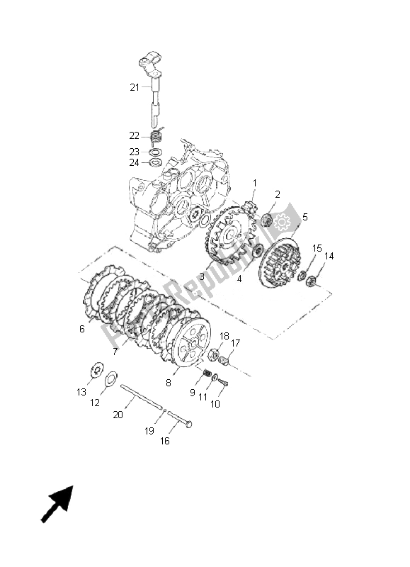 Tutte le parti per il Frizione del Yamaha TZR 50 2007