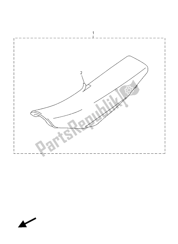 Todas las partes para Asiento de Yamaha WR 450F 2012