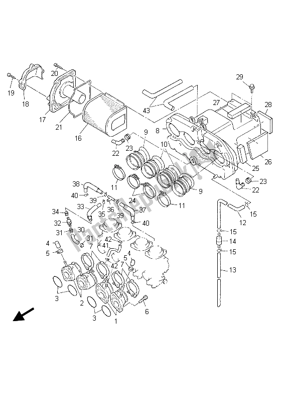 Todas las partes para Consumo de Yamaha XJR 1300 2003