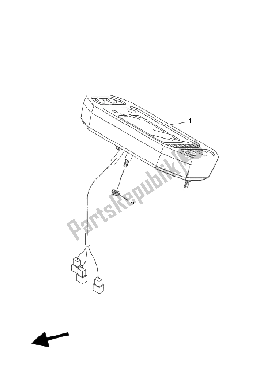 All parts for the Meter of the Yamaha YXR 700F Rhino 2011