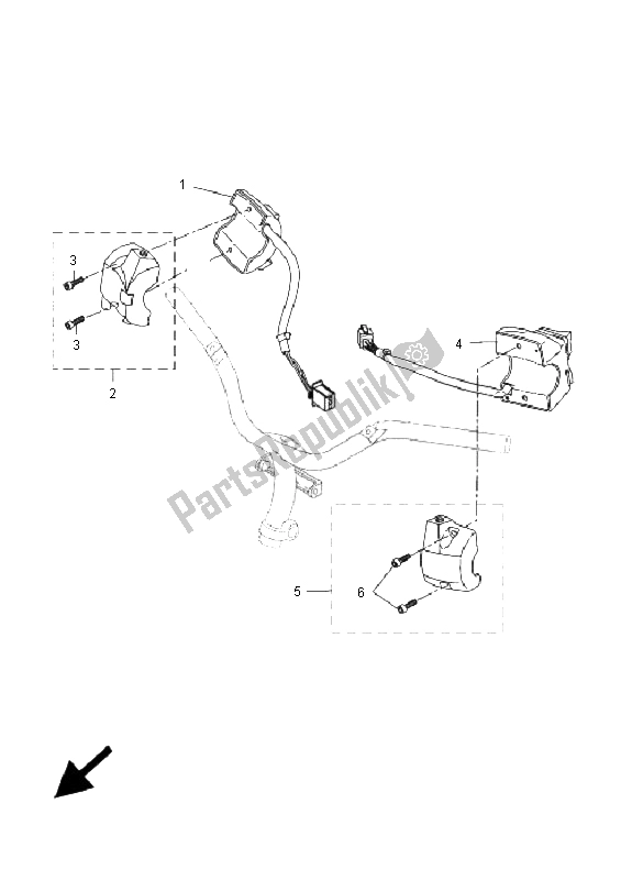 Todas las partes para Interruptor De Palanca Y Palanca de Yamaha YQ 50 Aerox 2009