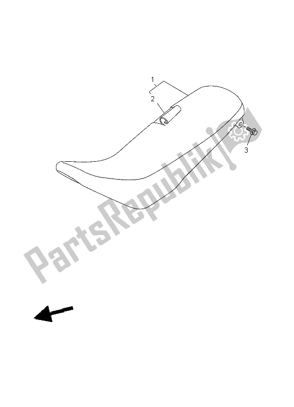 Wszystkie części do Siedzenie Yamaha TT R 125E SW LW 2004