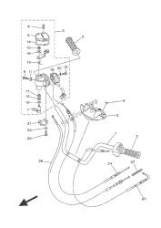 poignée et câble de direction
