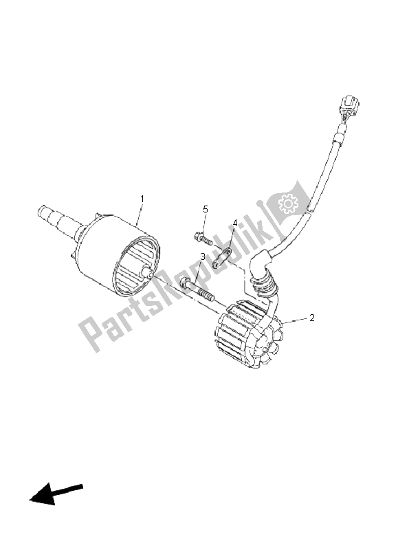 Tutte le parti per il Generatore del Yamaha FZ1 SA Fazer 1000 2008