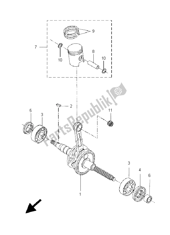 Wszystkie części do Wa? Korbowy I T? Ok Yamaha CW 50L BWS 2005