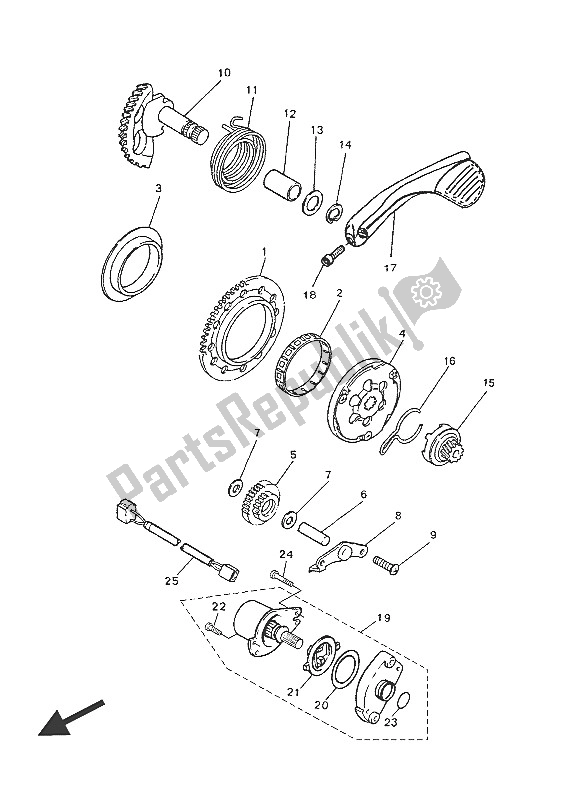 Tutte le parti per il Antipasto del Yamaha YN 50 2016