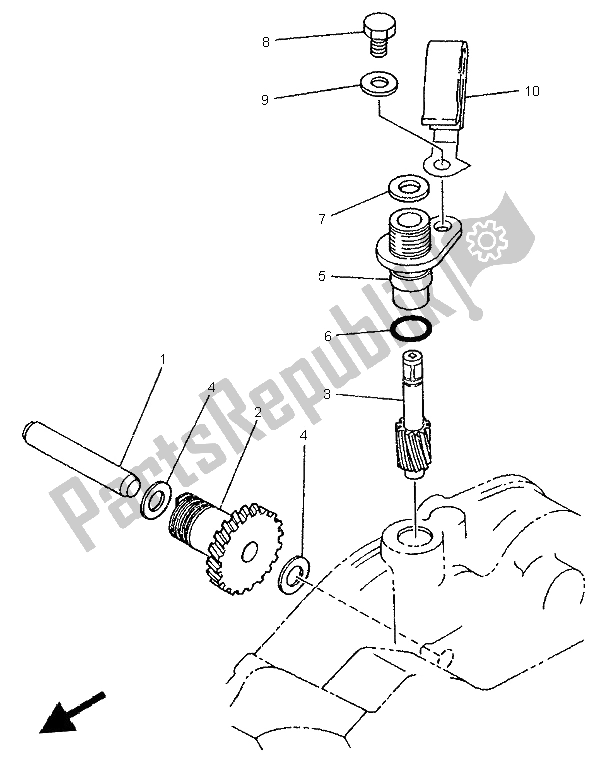 Toutes les pièces pour le Tachymètre du Yamaha TDR 125 1997