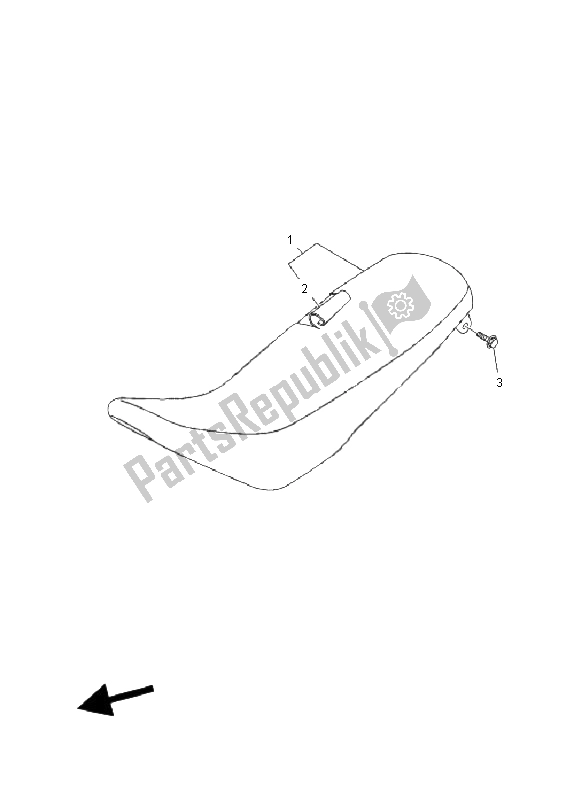 All parts for the Seat of the Yamaha TT R 125 SW LW 2008