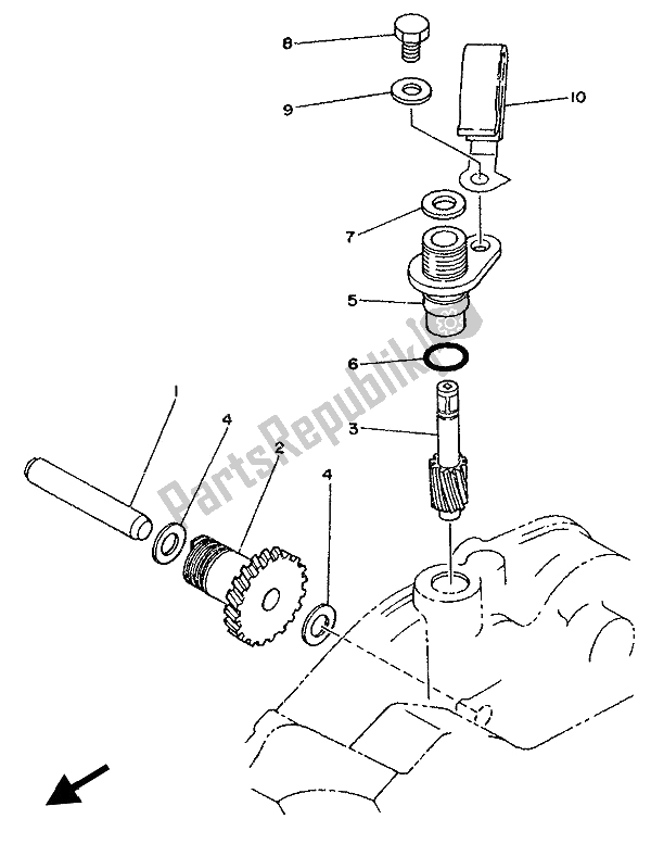 Wszystkie części do Bieg Tachometru Yamaha TDR 125 1993