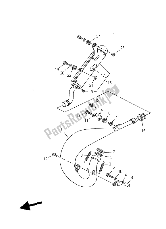 Todas las partes para Cansada de Yamaha YZ 125 2002