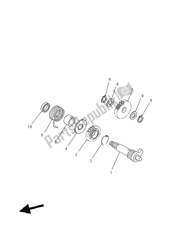 Tutte le parti per il Antipasto del Yamaha XT 125X 2007