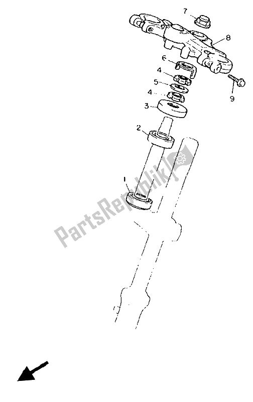 Toutes les pièces pour le Pilotage du Yamaha FJ 1200 1992