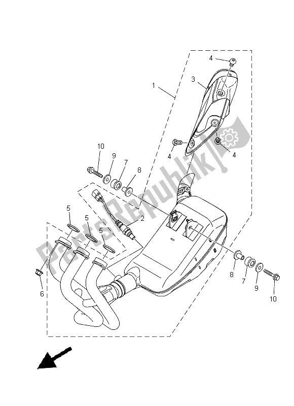 Wszystkie części do Wydechowy Yamaha MT 09 900 2014