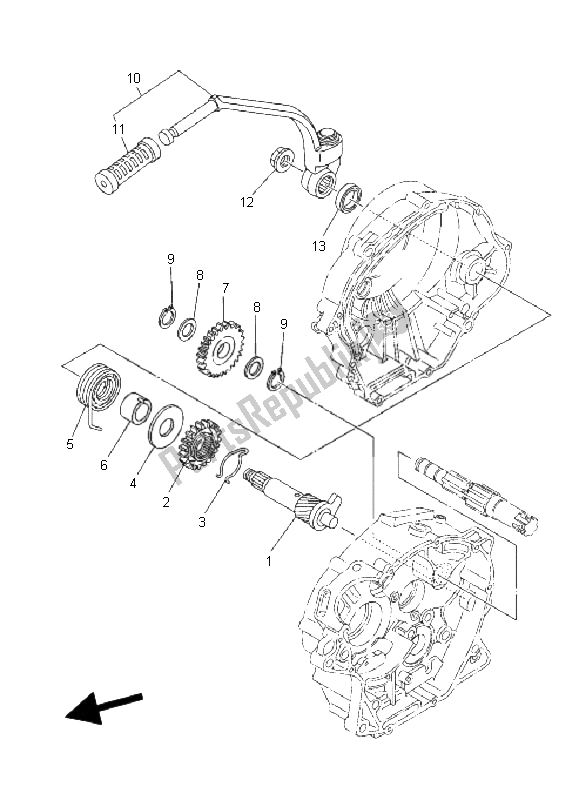 Tutte le parti per il Antipasto del Yamaha XT 125X 2008