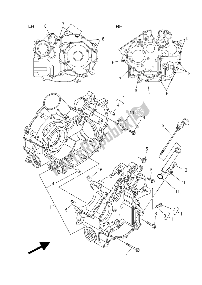 Alle onderdelen voor de Carter van de Yamaha YXC 700E Viking VI EPS 2015