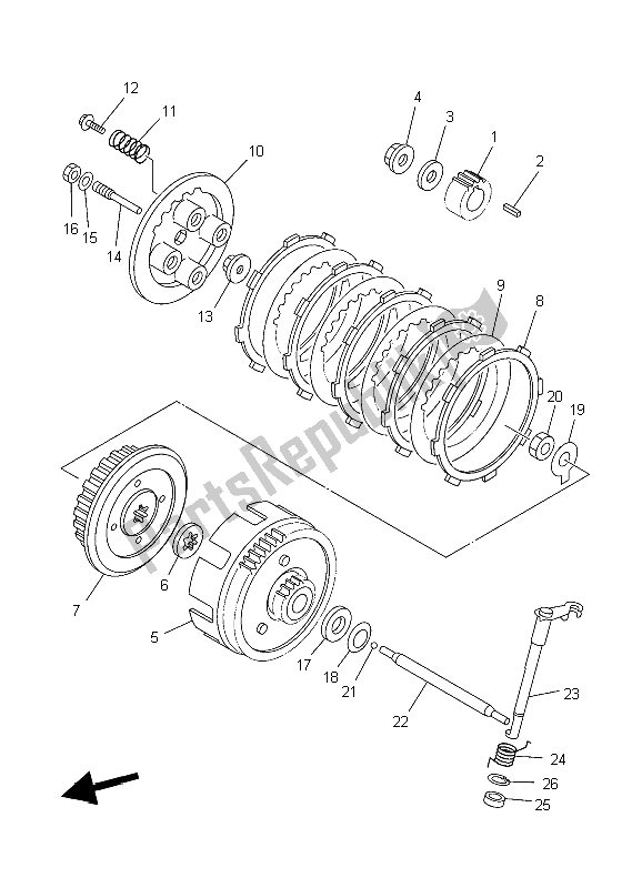 Wszystkie części do Sprz? G? O Yamaha TT R 125 SW LW 2006