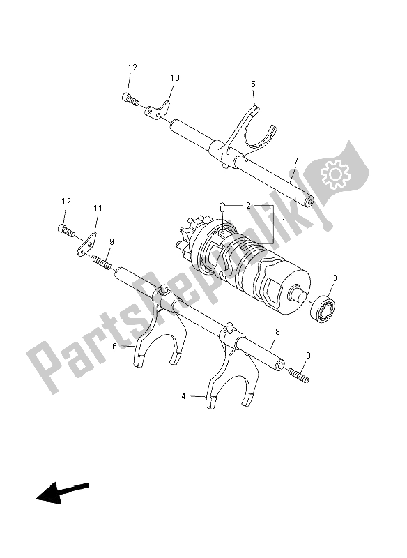 Tutte le parti per il Camma Cambio E Forcella del Yamaha YZF R1 1000 2008