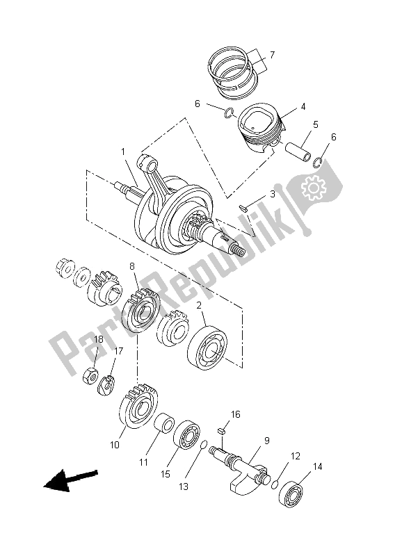 Todas las partes para Cigüeñal Y Pistón de Yamaha WR 125X 2009