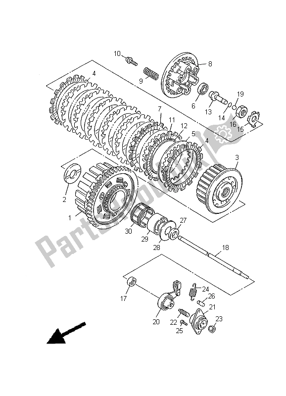 Wszystkie części do Sprz? G? O Yamaha FZS 600 2000