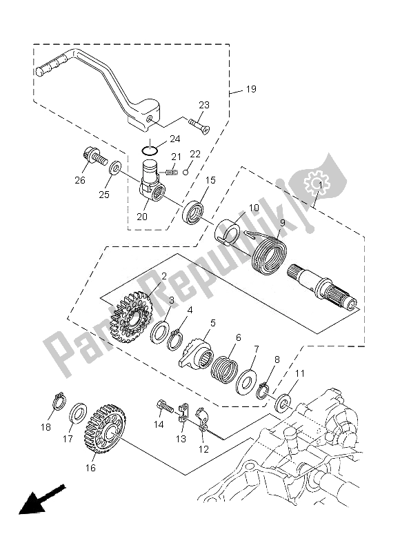 Todas las partes para Inicio de Yamaha WR 250F 2013