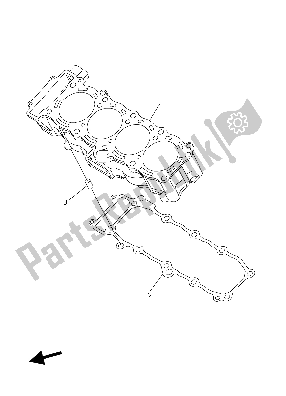 Tutte le parti per il Cilindro del Yamaha YZF R1S 1000 2006