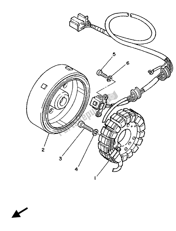 Tutte le parti per il Generatore del Yamaha XV 250 Virago 1994