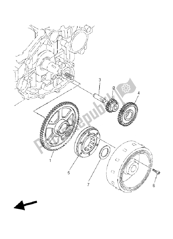 Wszystkie części do Sprz? G? O Rozrusznika Yamaha TDM 900A 2007